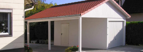 Dachaufbau Garage und Carport